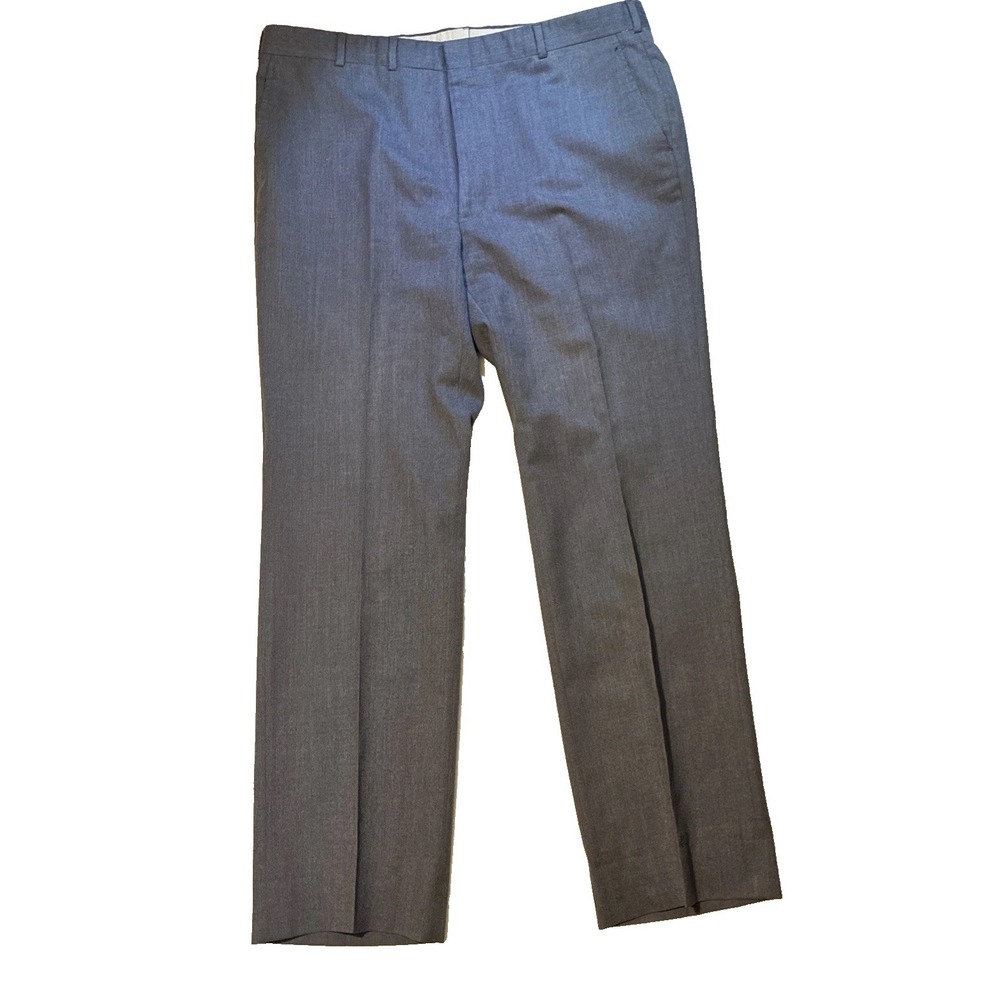 VTG John Alexander Pants Mens Gray 100% Wool Dress Slacks Classic Fit USA Made